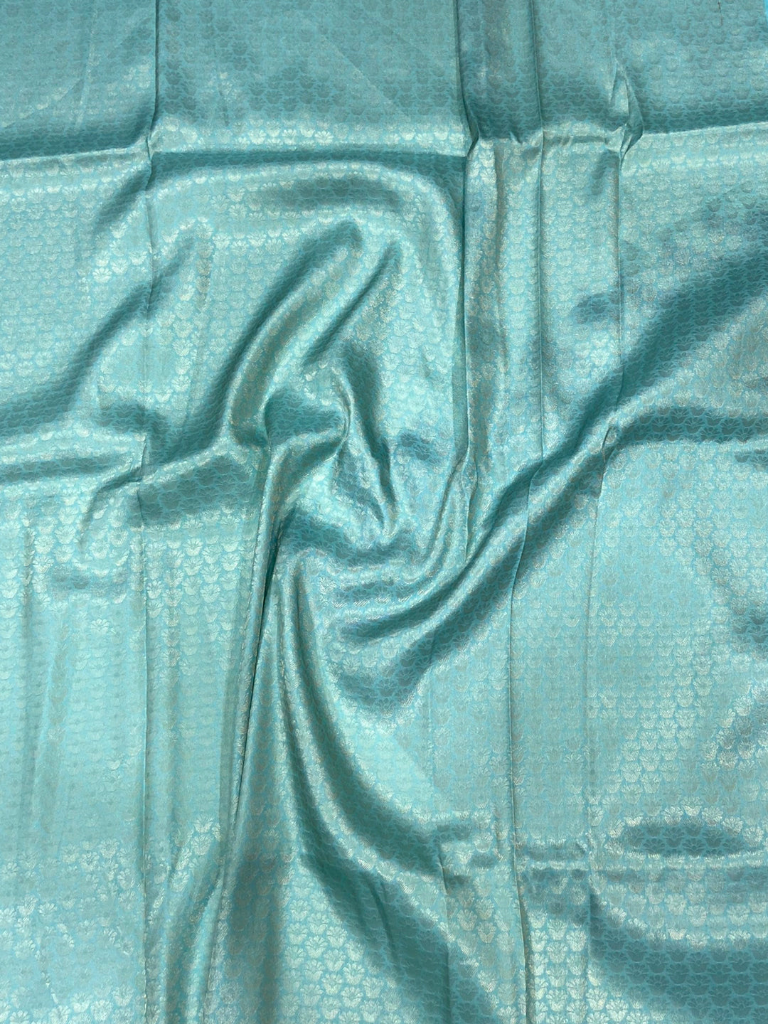Ivory Kanjivaram Digital Silk Saree by My Store