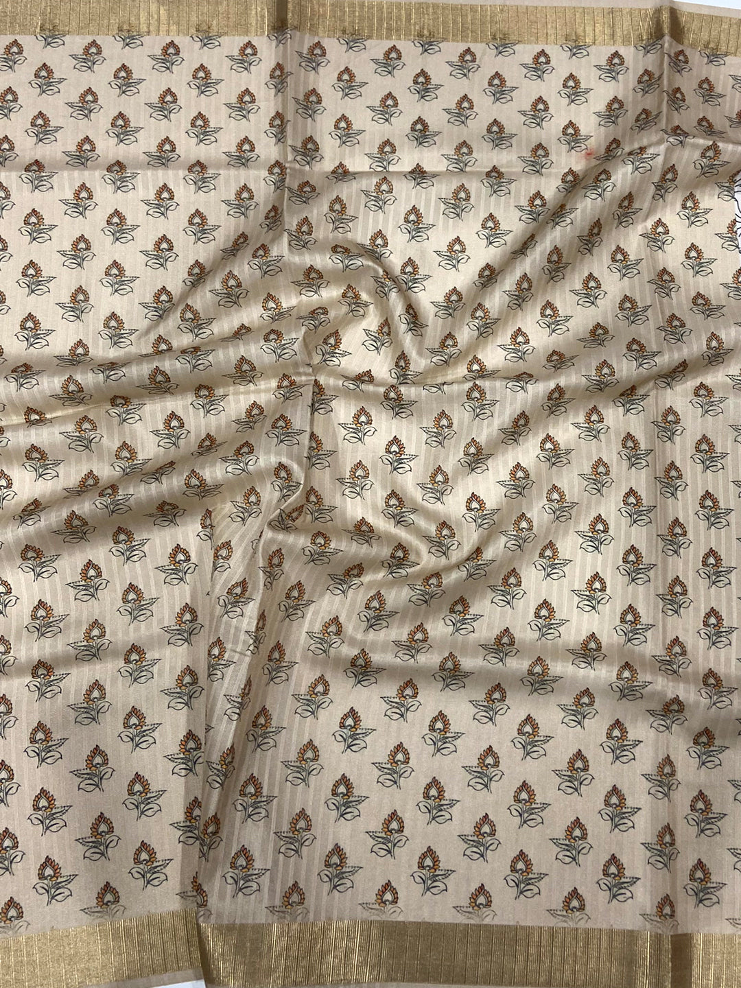 Radiant Pen Kalamkari Soft Tissue Silk Saree by My Store