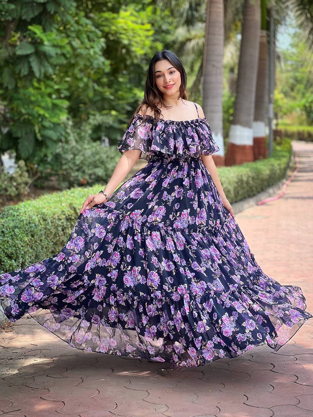 Blossom Off-Shoulder Dress