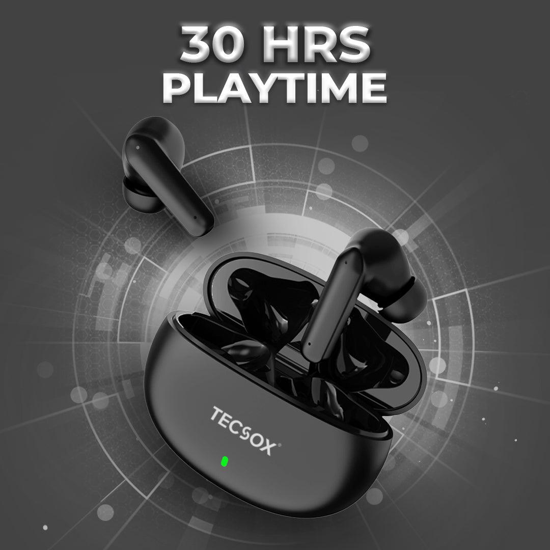 TecSox Fire TWS Bluetooth Earphones | IPX Water Resistance