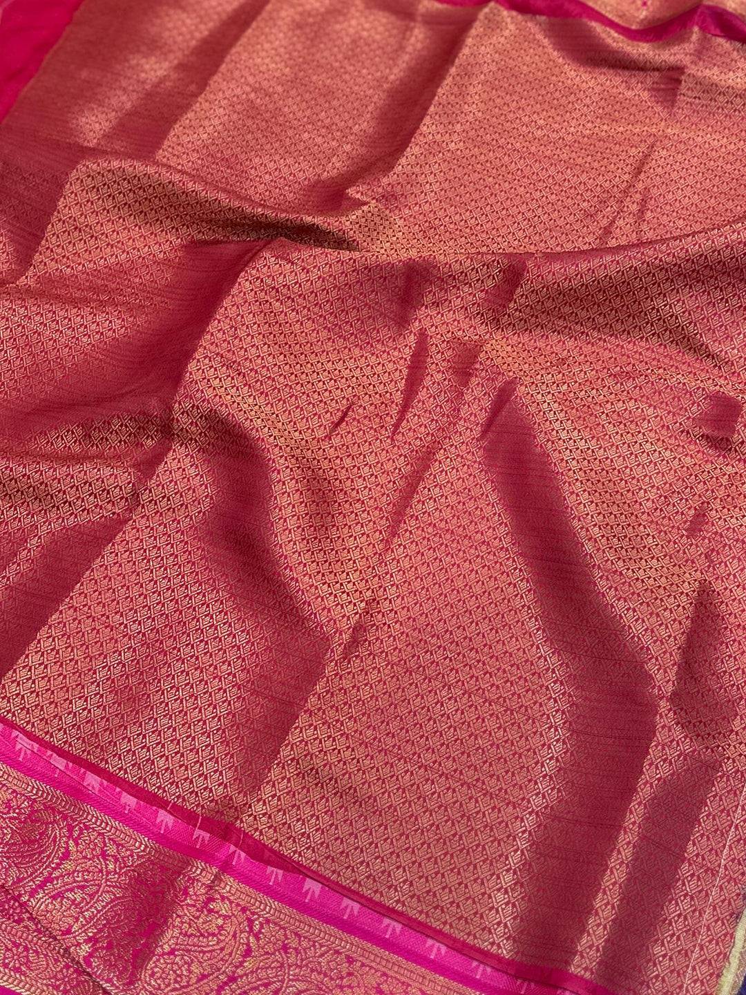 Regal Blue Kovai Banarasi Silk Saree by My Store