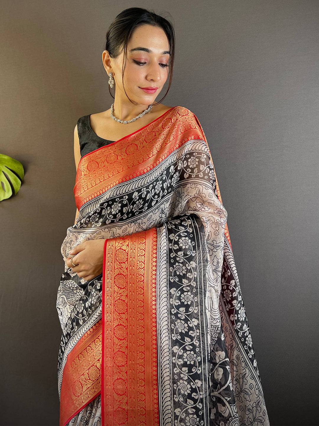 Radiant Kalamkari Kota Saree by My Store