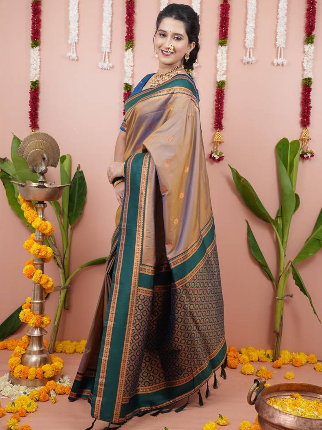 Soft NarayanPaith Paithani Saree by My Store