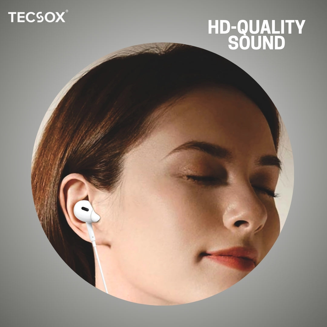 TecSox Prime Type C Earphones Online | Supports All Device