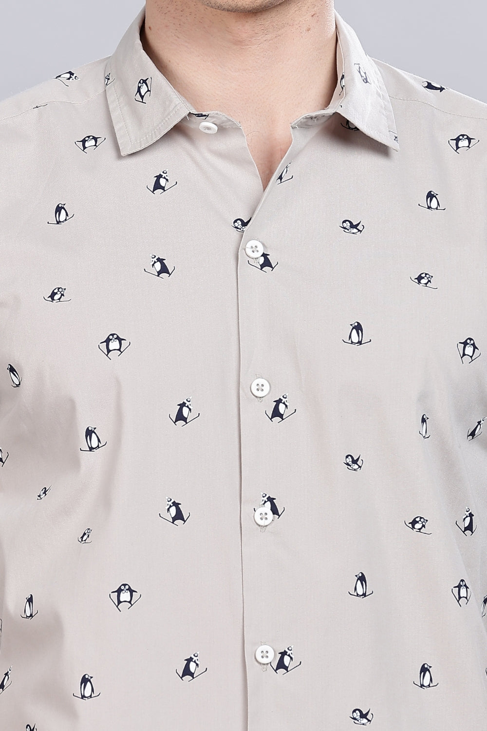 Ski Pingvin Printed Shirt