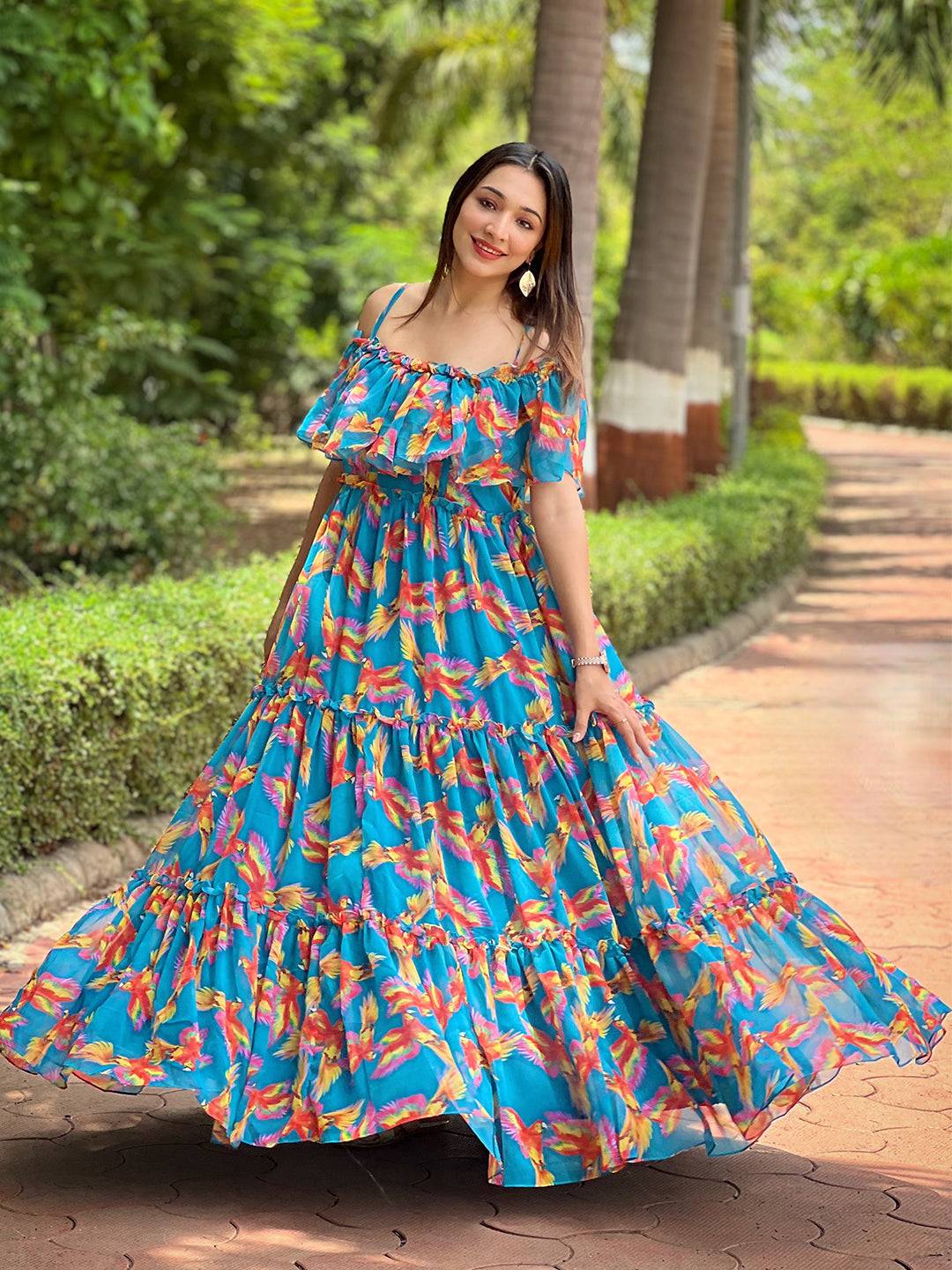 Vacay Vibes Blue Maxi Dress