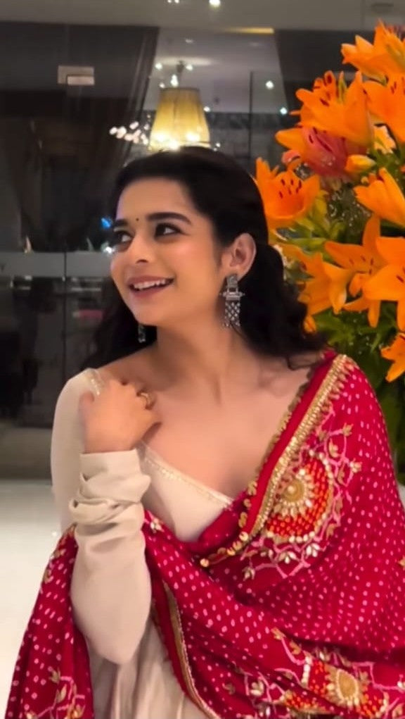 Mithila Palkar Anarkali Set for weddings and special occasions by My Store