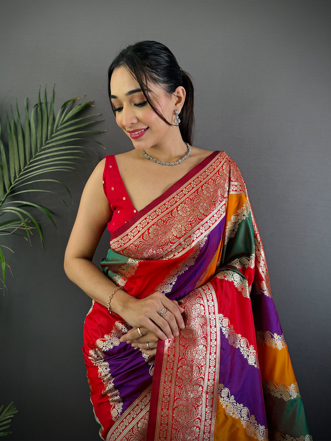 Heritage Banarasi Katan Silk Zari Weaving Saree