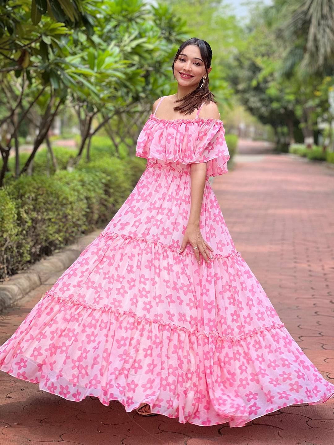 Serene Rosette Flower Dress by My Store