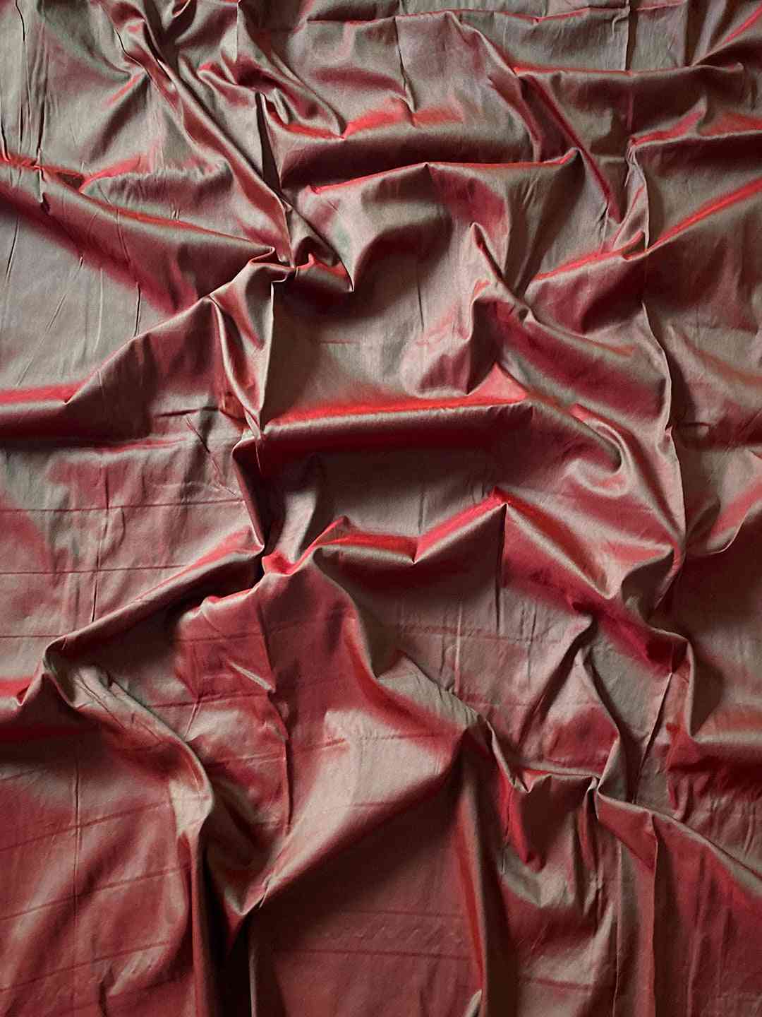 Royal Red Paithani Big Border Zari Woven Saree by My Store