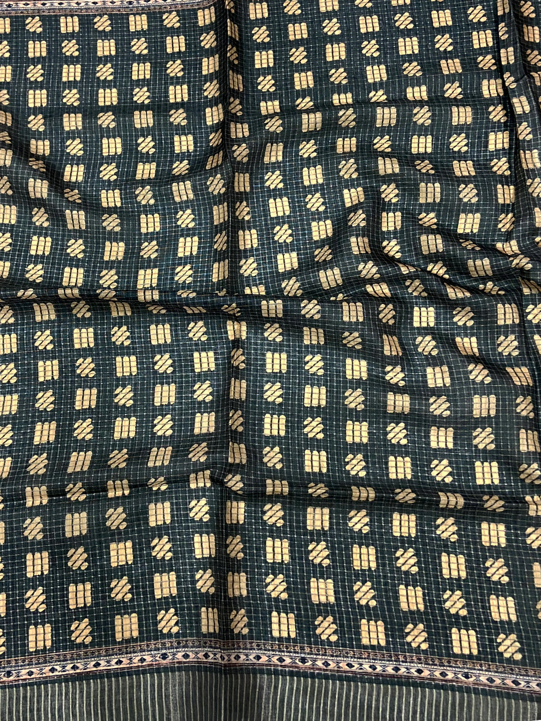 Radiant Black Soft Silk Digital Print Saree by My Store
