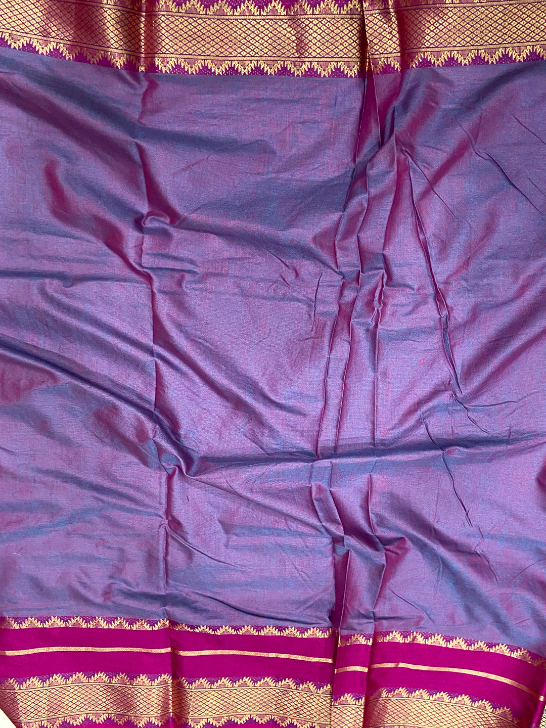 Blue Gold Zari Silk Saree