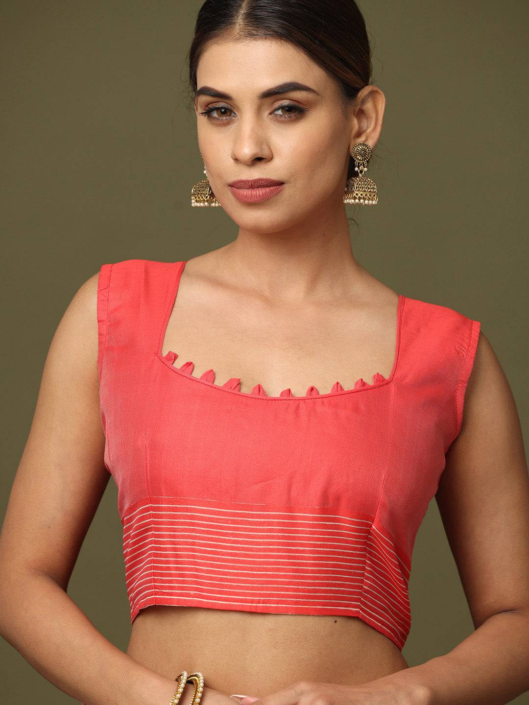 Pink Soft Dhakai Jamdani Silk Saree by My Store
