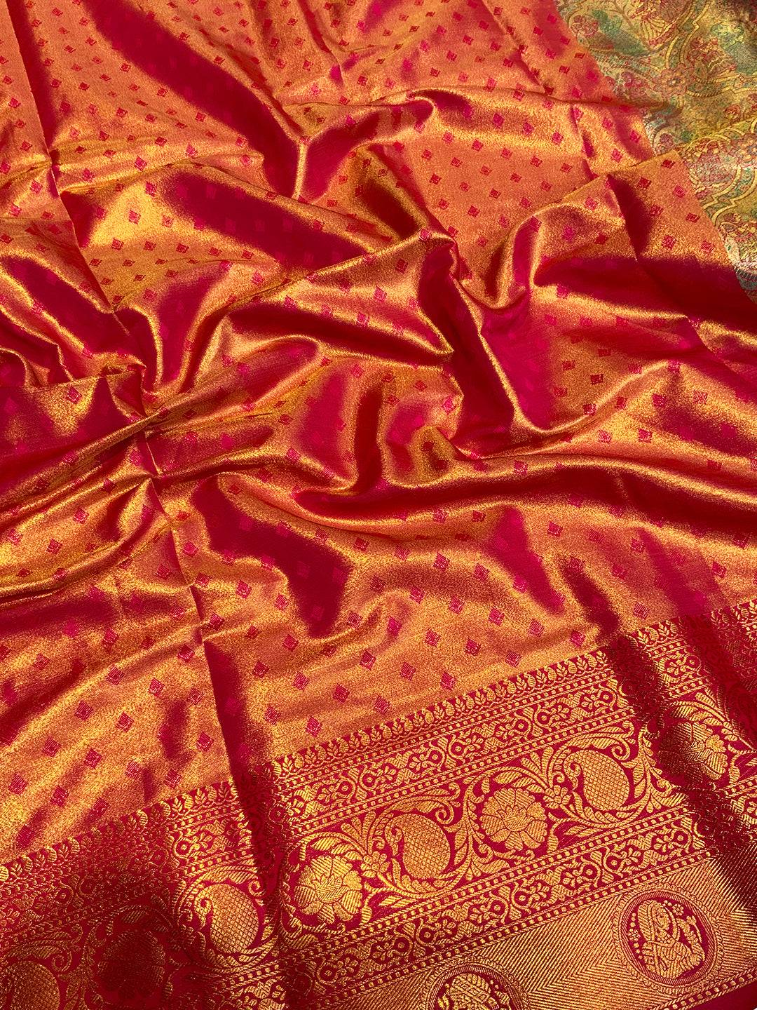 Royal Heritage Dharmavaram Silk Saree by My Store