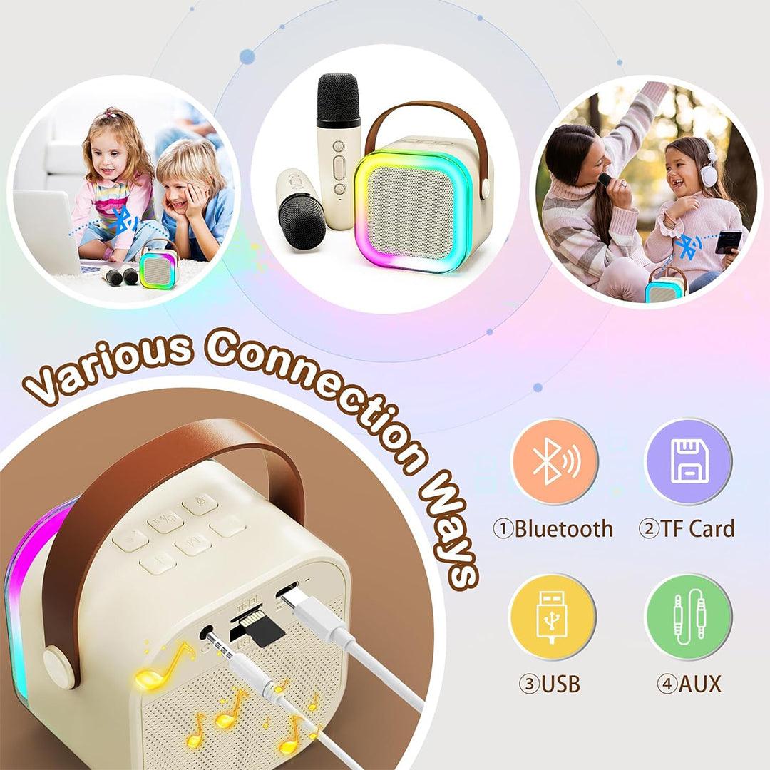 Order Karaoke Mic with Speaker & with Mic Voice Changing Option