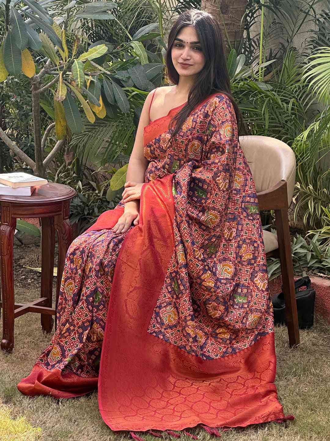 Purple Colour Dola Silk Saree With Gold And Silver Zari Work by My Store