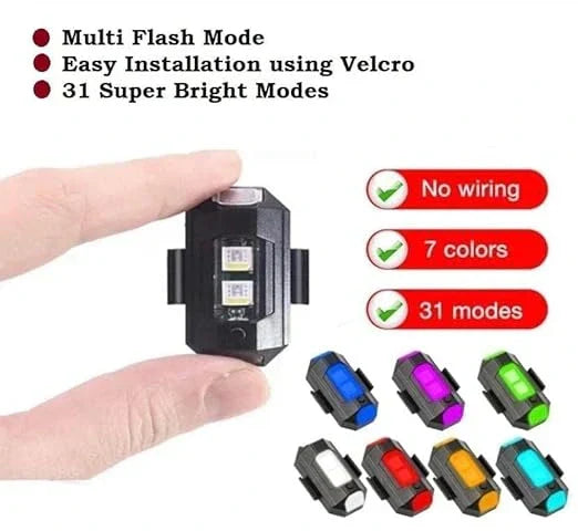 TecSox LED Emergency Strobe Light | USB Rechargeable
