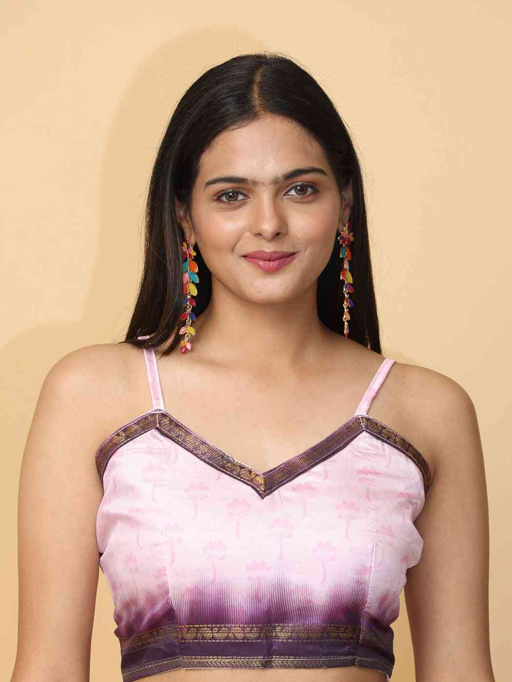 Pink Colour Soft Silk Pichwai Digital Print Saree by My Store