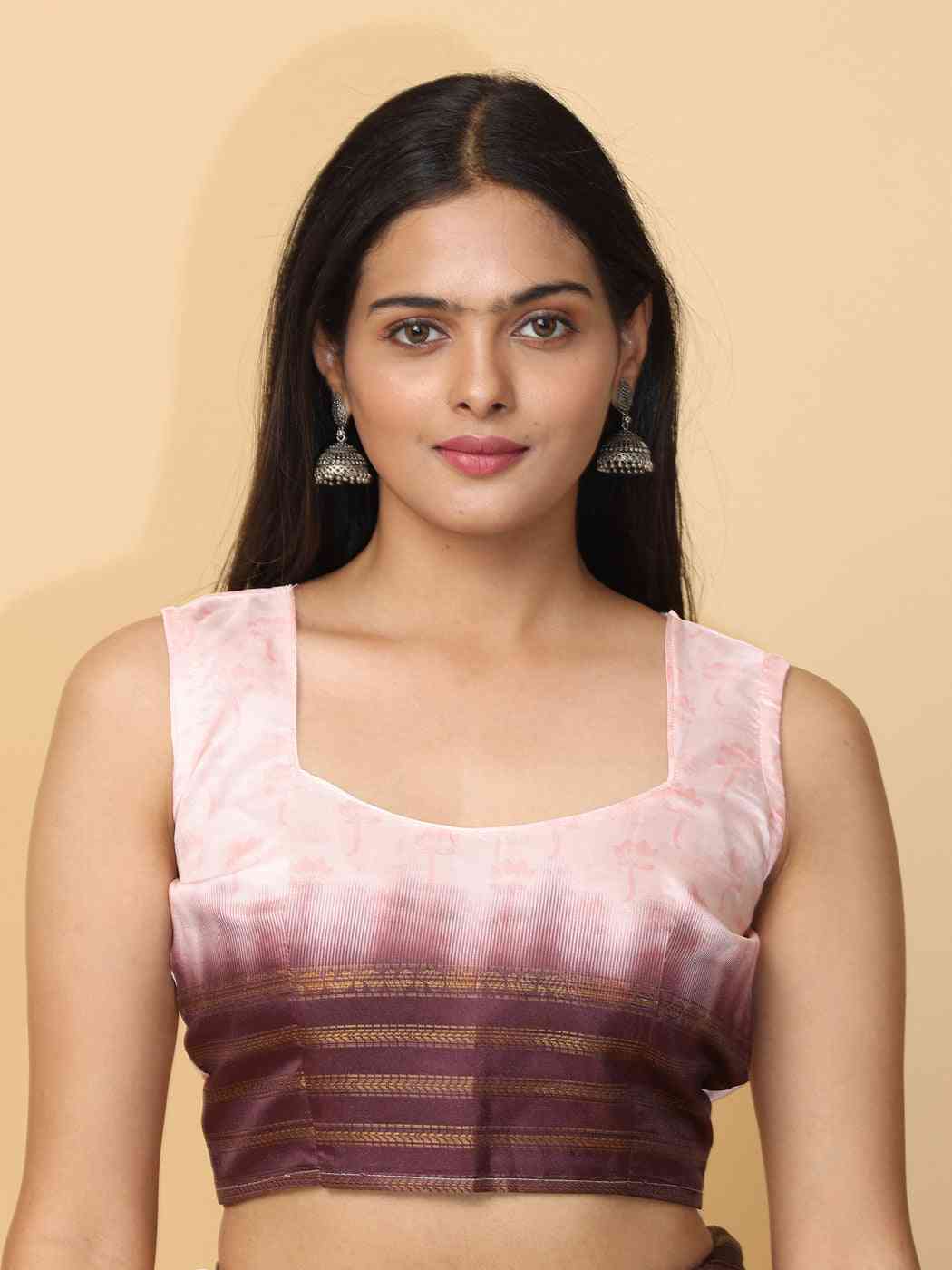 Peach Colour Soft Silk Pichwai Digital Print Saree
