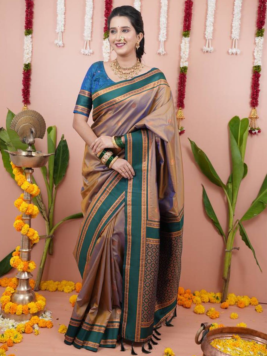 Soft NarayanPaith Paithani Saree by My Store