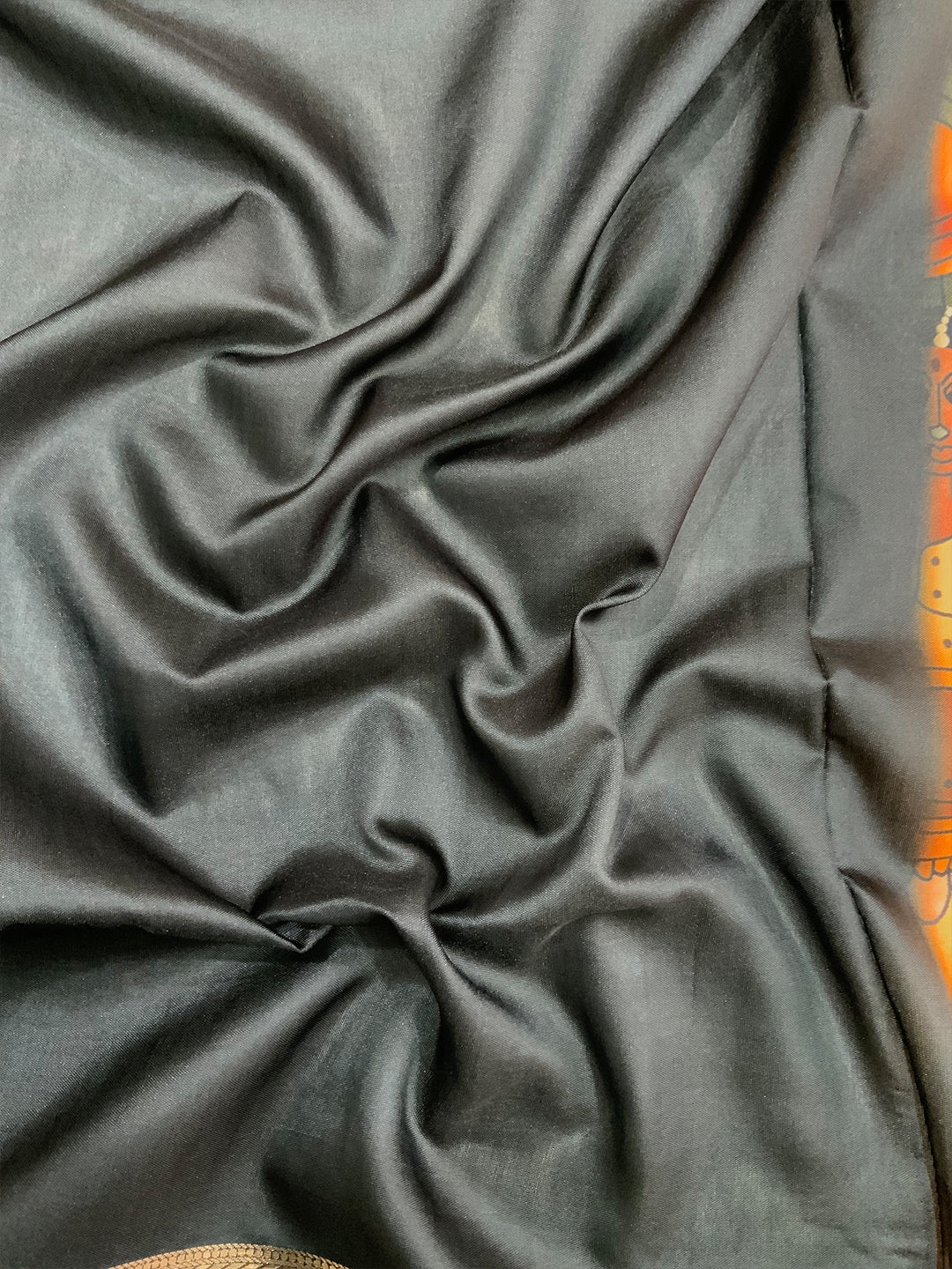 Heritage Kalamkari Satin Bentex Gadwal Saree by My Store