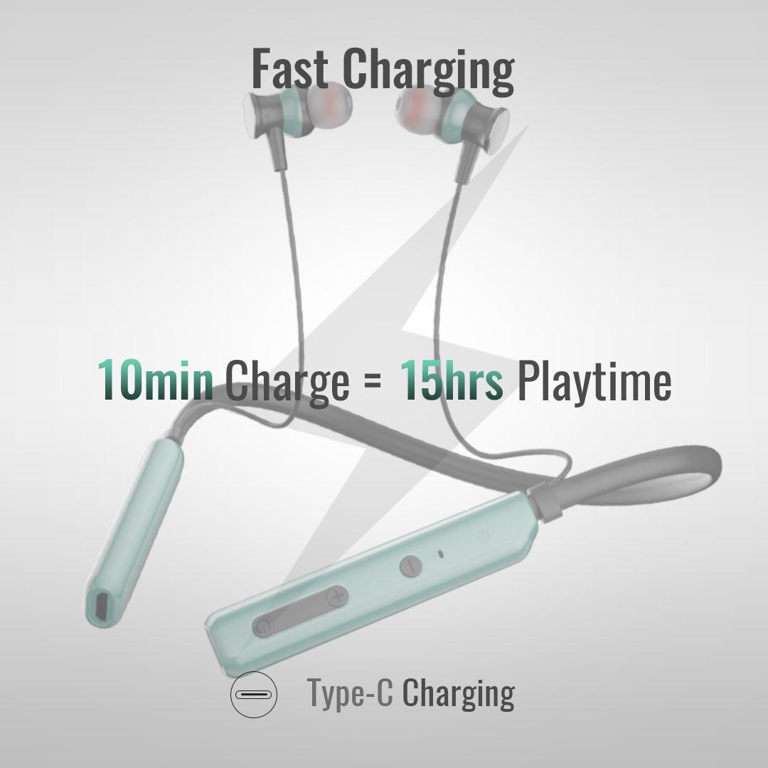 Order TecSox Roar Neckband with 14mm Sound Driver Inside