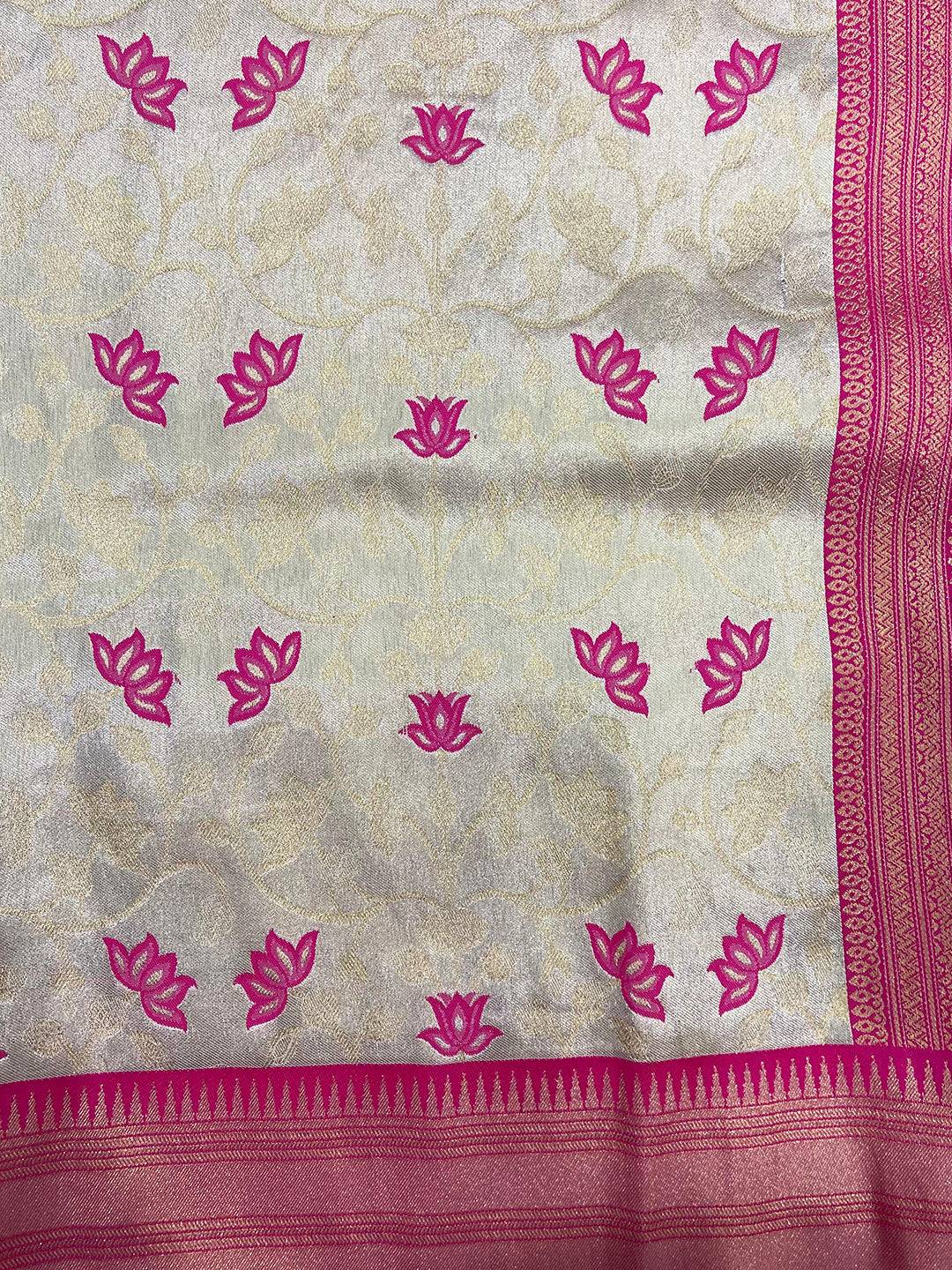 Golden Heritage Lotus Saree by My Store