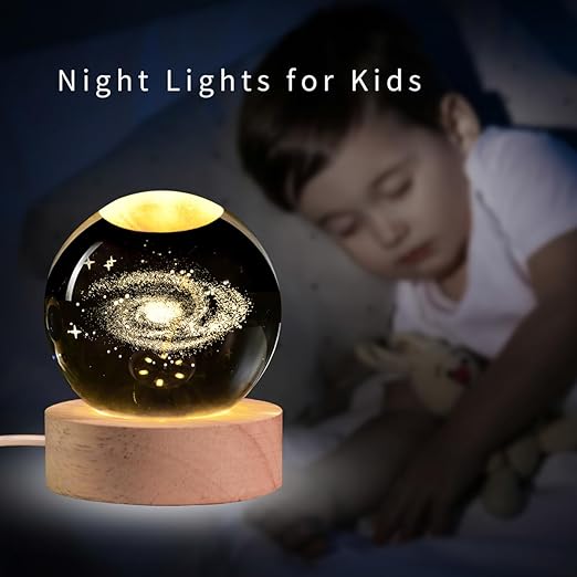 Buy TecSox 3D Galaxy Crystal Ball with LED Stand