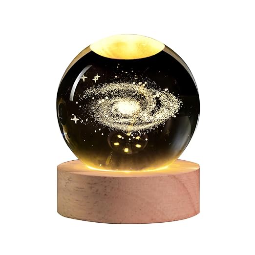 Buy TecSox 3D Galaxy Crystal Ball with LED Stand