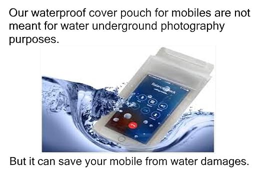 Buy TecSox Waterproof Sealed PVC Transparent Rain Protection Mobile Cover Pouch
