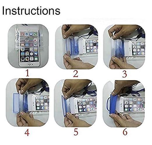 Buy TecSox Waterproof Sealed PVC Transparent Rain Protection Mobile Cover Pouch
