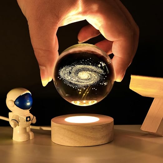 Buy TecSox 3D Galaxy Crystal Ball with LED Stand