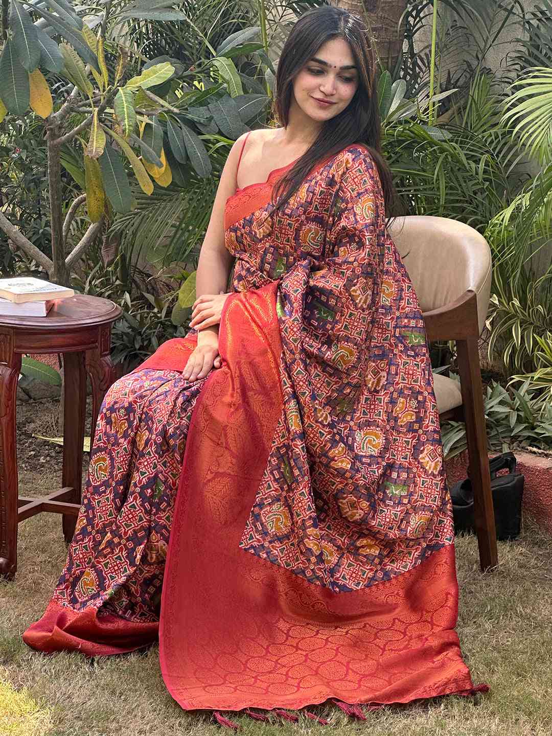Purple Colour Dola Silk Saree With Gold And Silver Zari Work by My Store