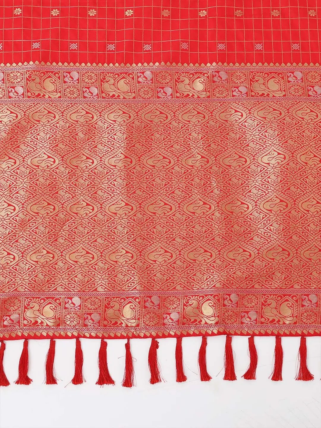 Soft Silk Woven Design Zari Kanchi Blend Banarasi Saree by My Store