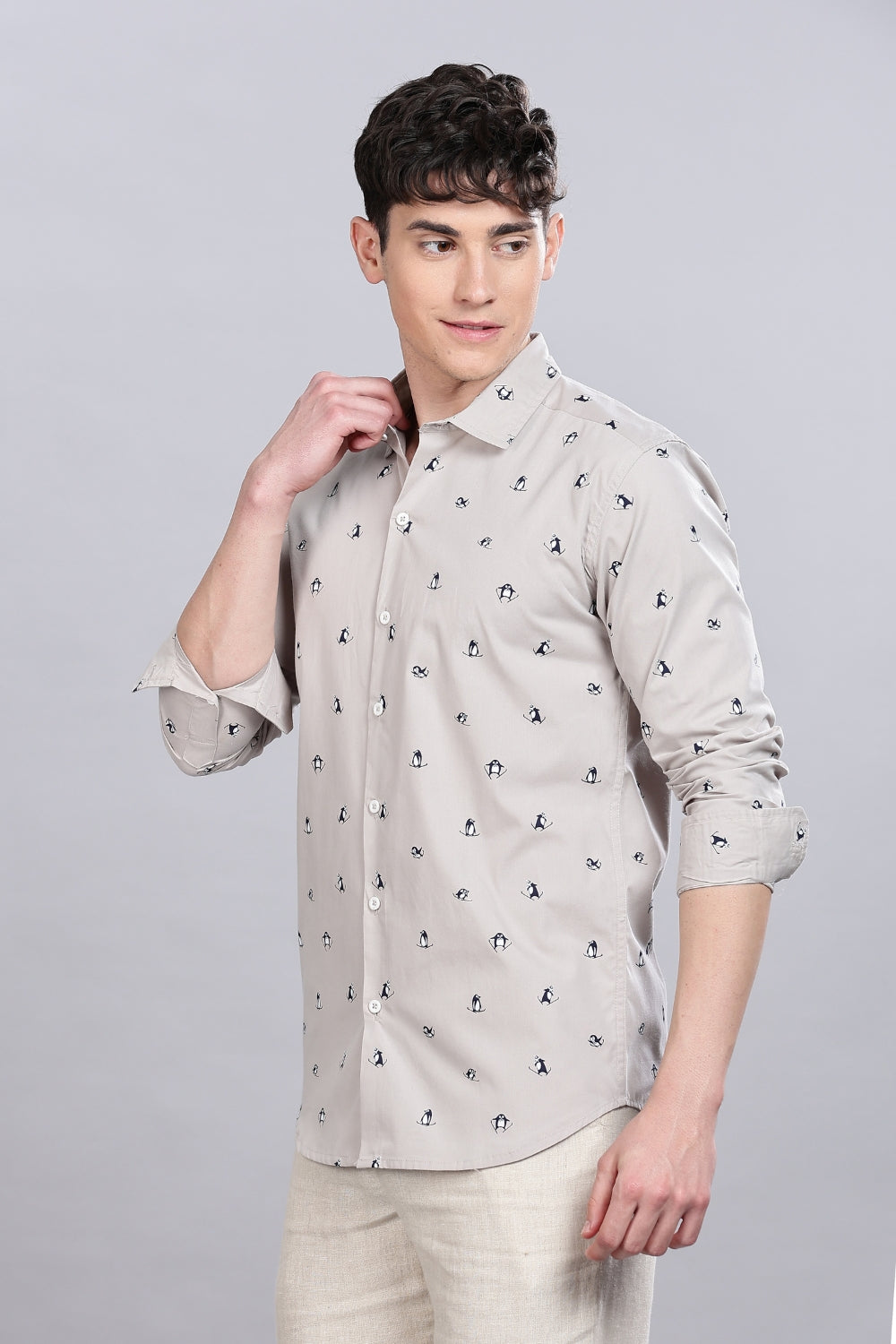 Ski Pingvin Printed Shirt