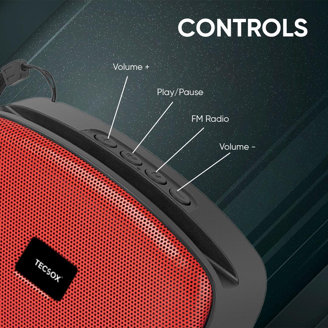 Get Tecsox Stone 351 Bluetooth Speaker with 6 Hour Paytime