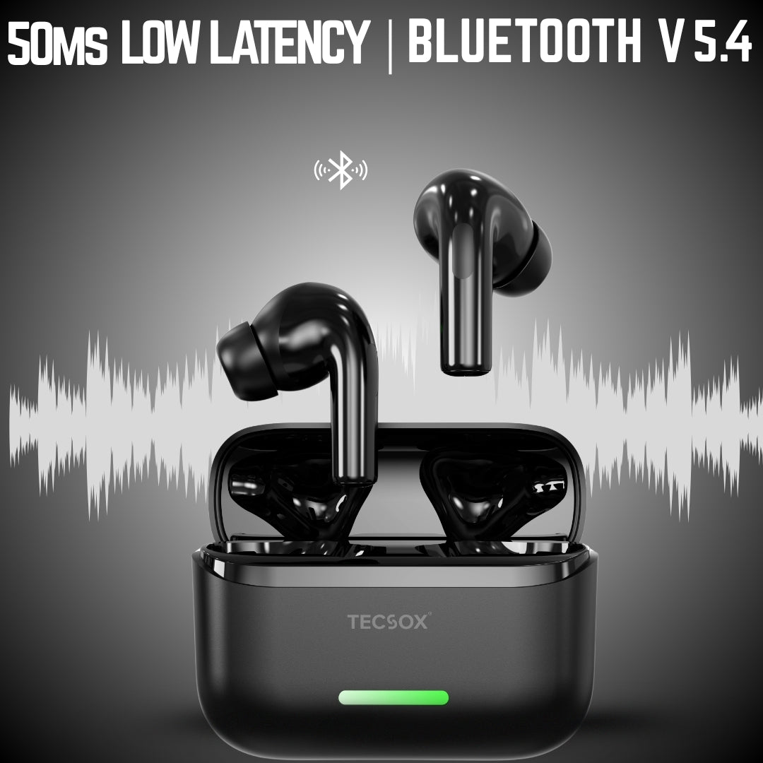 TecSox Bullet T41 Wireless Earbud | Light Weight | ANC