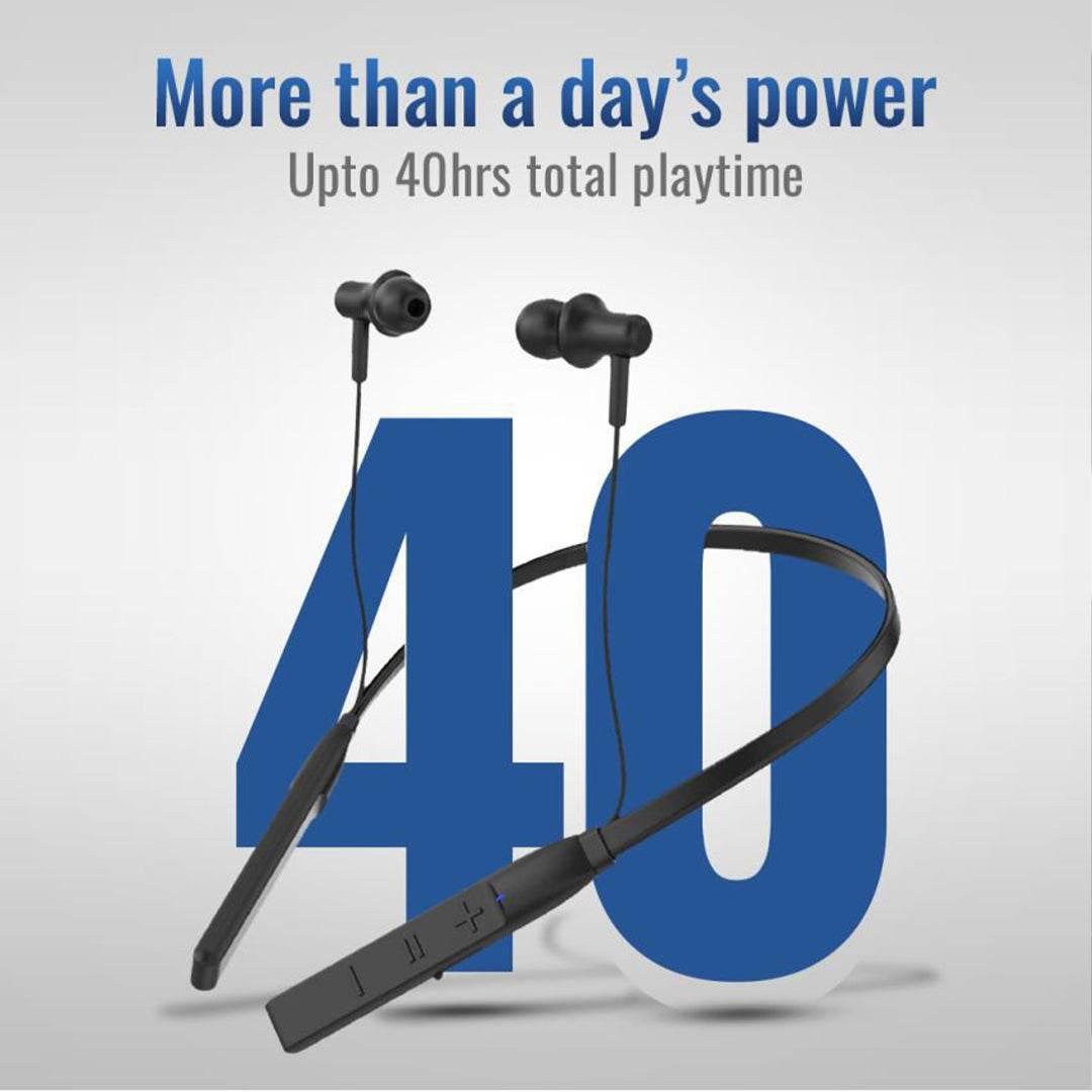Order TecSox Neo 400 Bluetooth Neckband | 40 Hrs Playtime