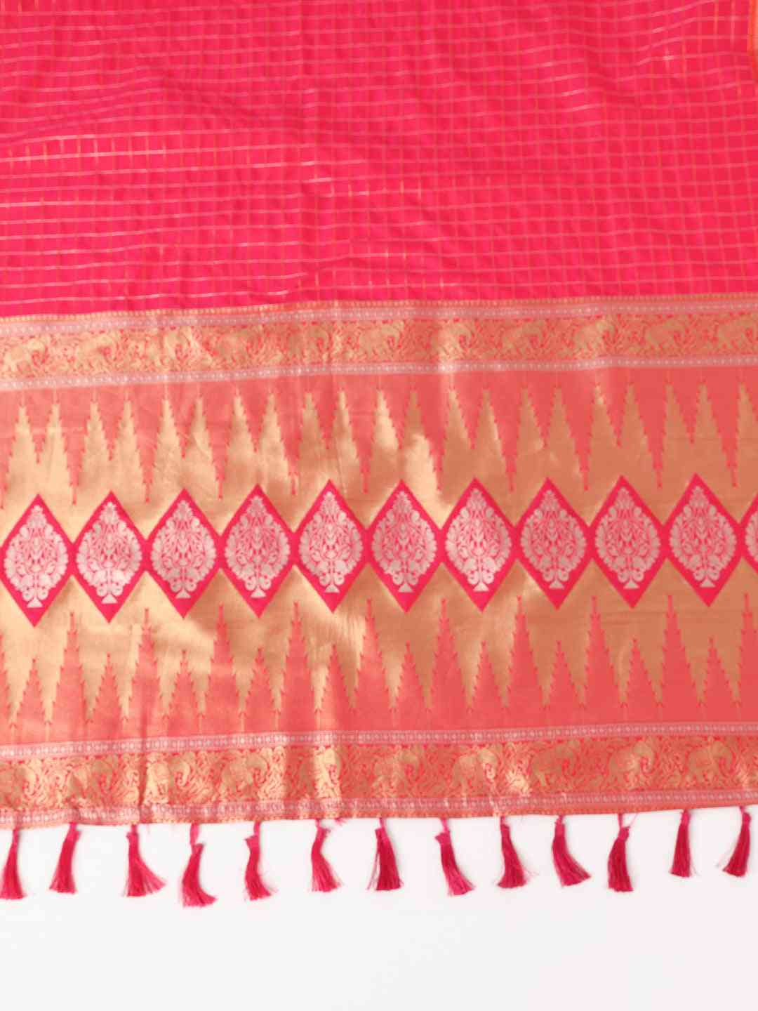 Soft Silk Woven Design Zari Kanchi Blend Banarasi Saree by My Store