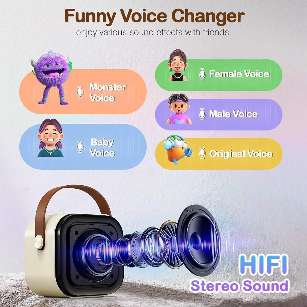 Order Karaoke Mic with Speaker & with Mic Voice Changing Option
