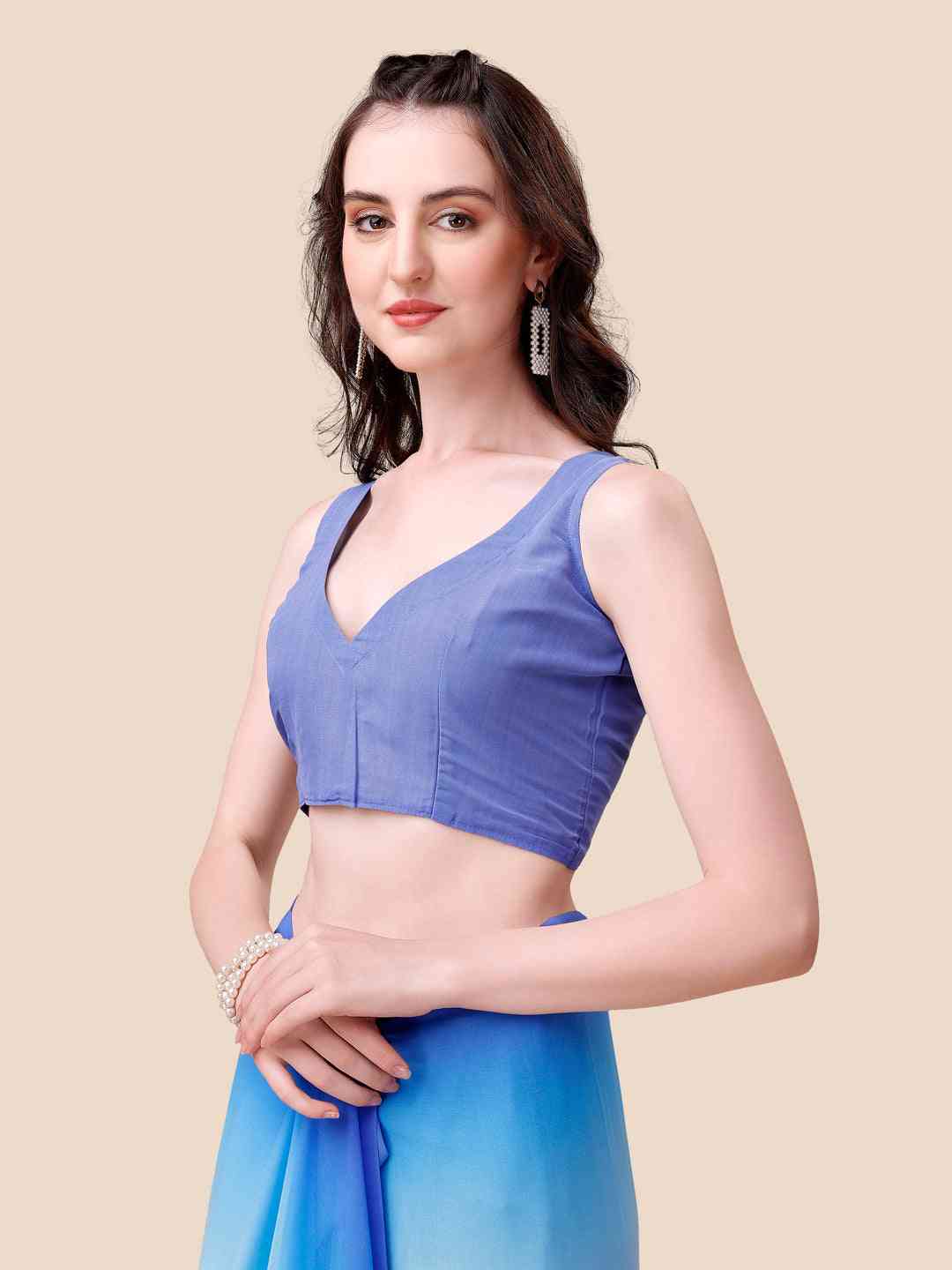Soft Georgette Bollywood celebrity Wear Saree by My Store