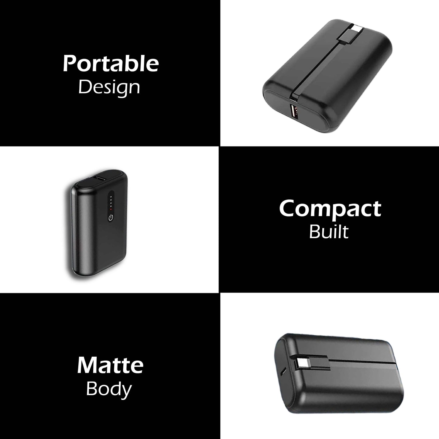 TecSox Force 10 Powerbank | 100% in 90 Mins | 10000 mAh