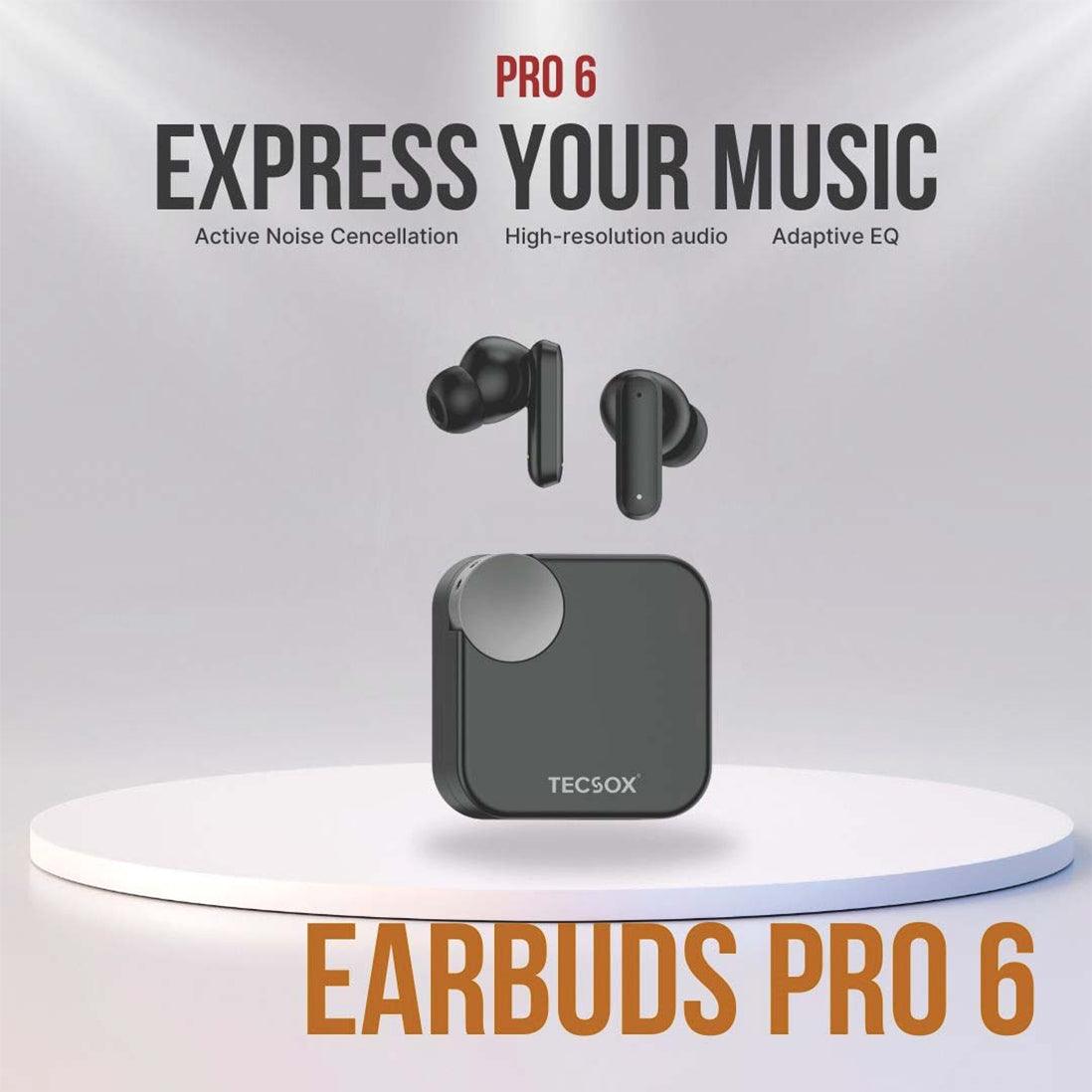 Buy TecSox Pro 6 Wireless Earbud With Comfortable Fit