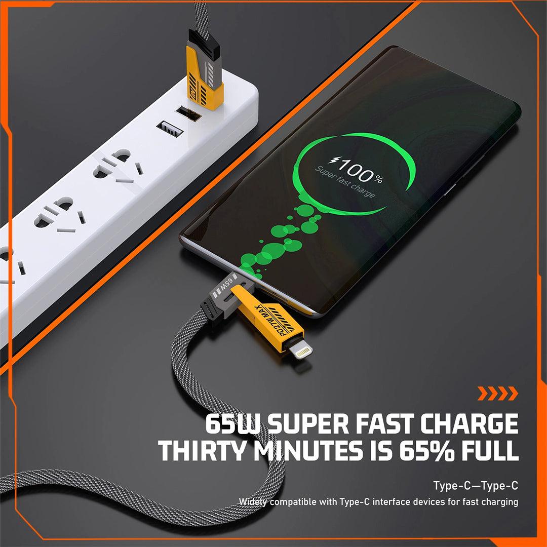 Order 4In1 6 Amp Cable | 65W Fast Charging and Data Transfer