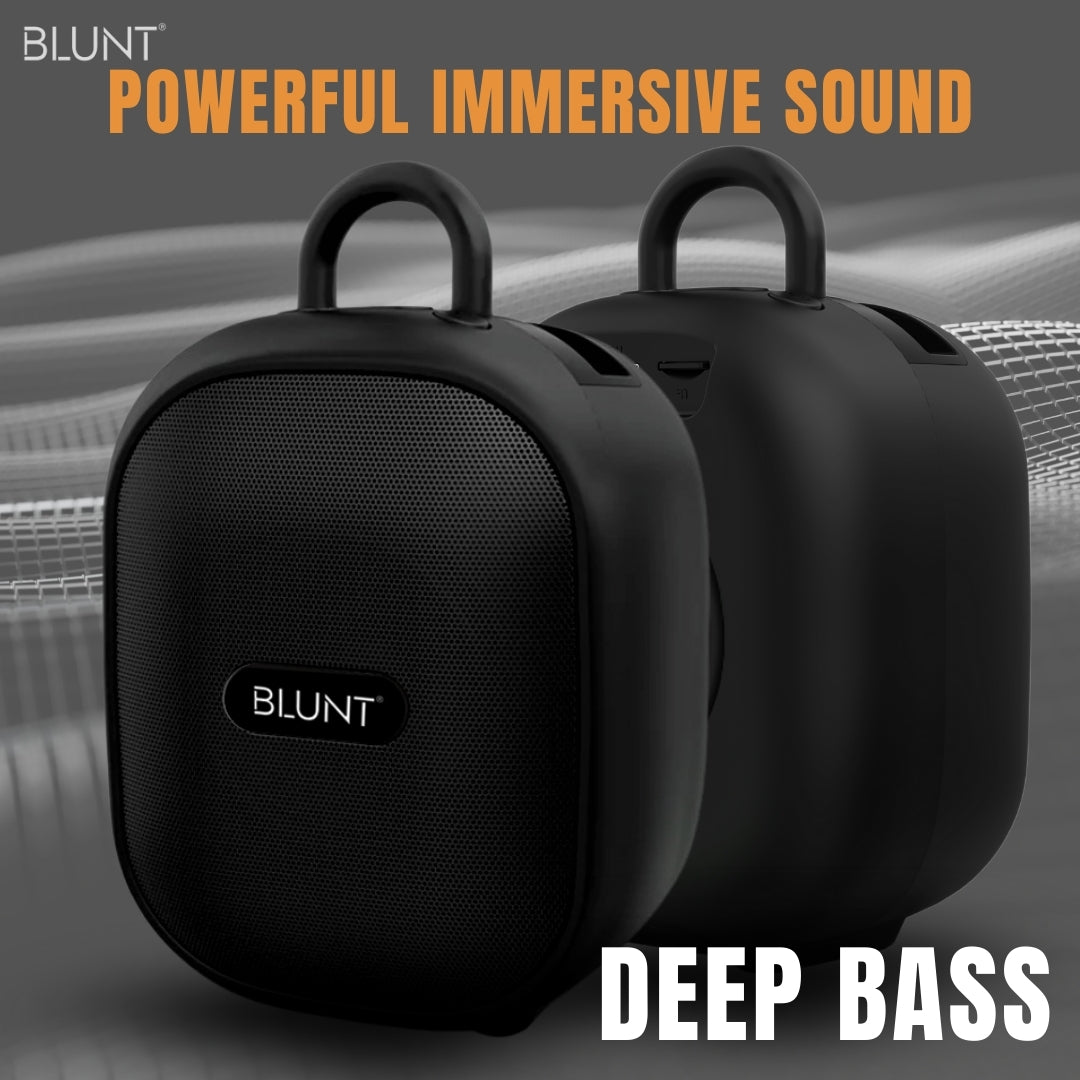 BLUNT SOUNDWAVE M3 - 15W Portable Bluetooth Speaker with TWS, FM, SD Card & Volume Control