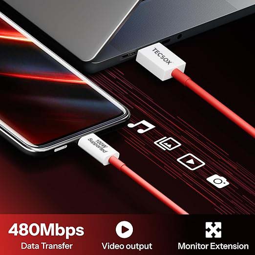 100W Cable | Fast Charging and Data Transfer | Under ₹200