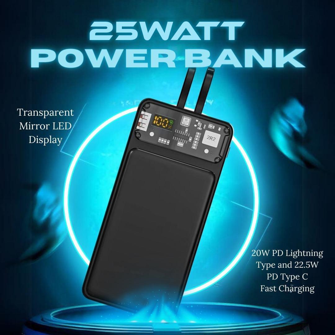 Buy TecSox Force Pro 10000mAh Power Bank | 25W Output