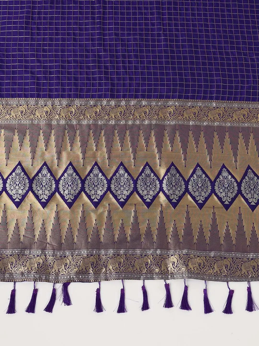 Soft Silk Woven Design Zari Kanchi Blend Banarasi Saree by My Store