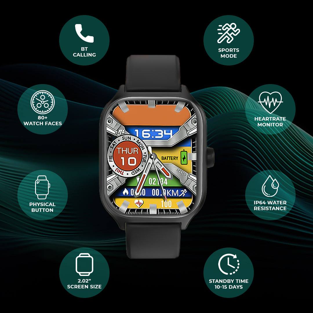 Get Spectra Smart Watch | 2.02" HD Display + Water Resistant