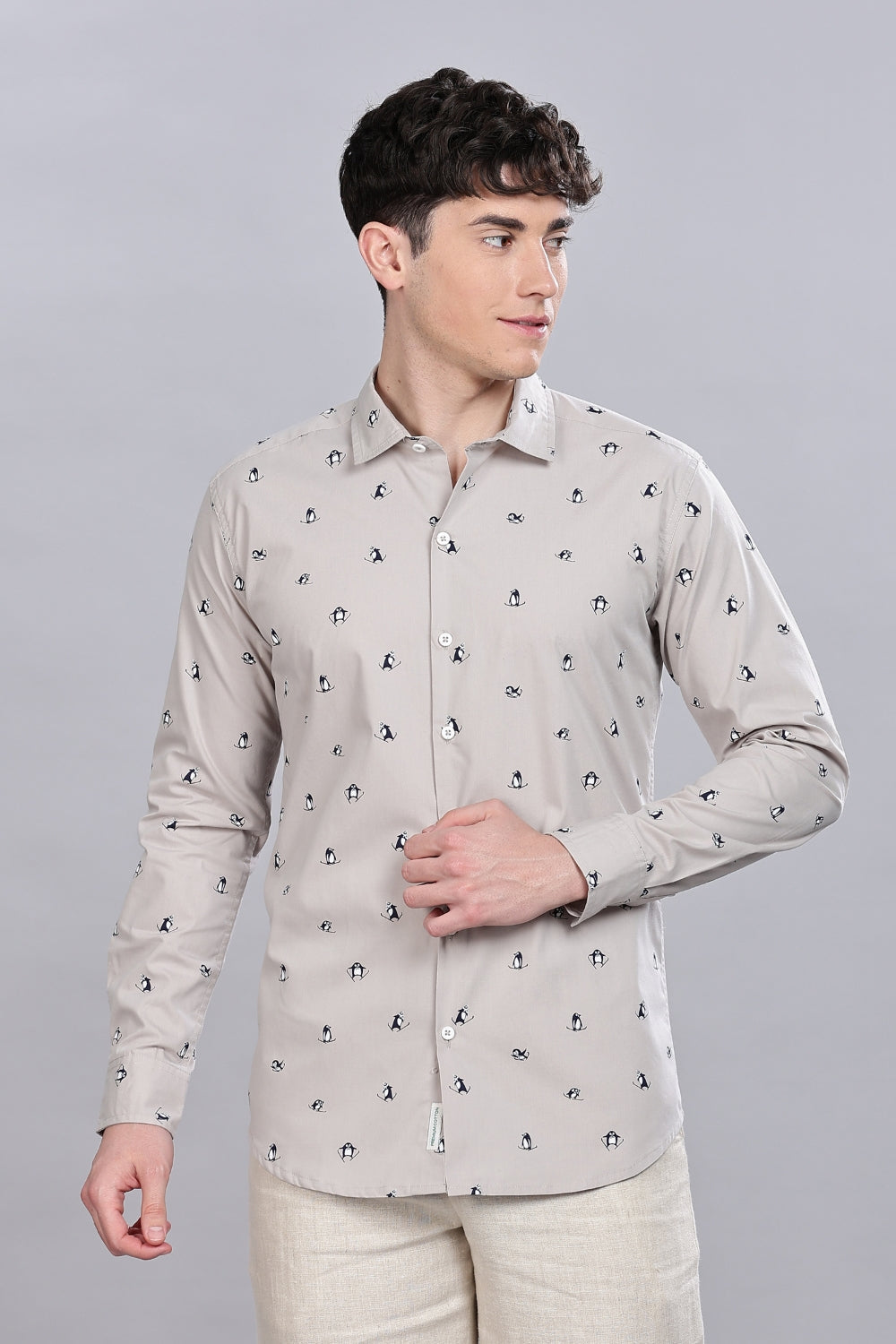 Ski Pingvin Printed Shirt